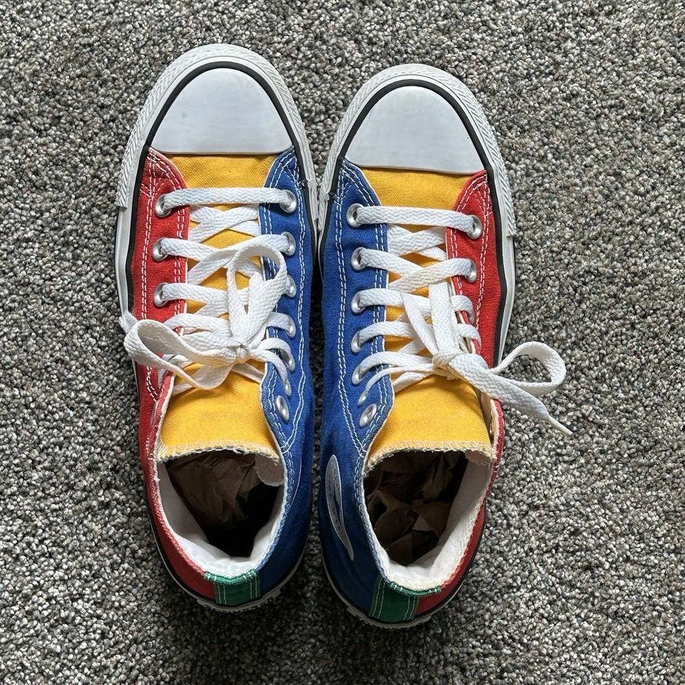 Converse Chuck Taylor All Star Colorblock High Top Sneaker Women's 8/Men's 6 $70 - Picture 7 of 10
